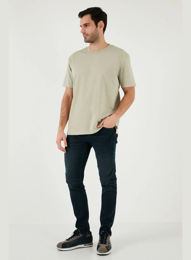 Buratti Buratti Cotton Relaxed Fit Zero Collar T Shirt Men's T SHIRT 5905446